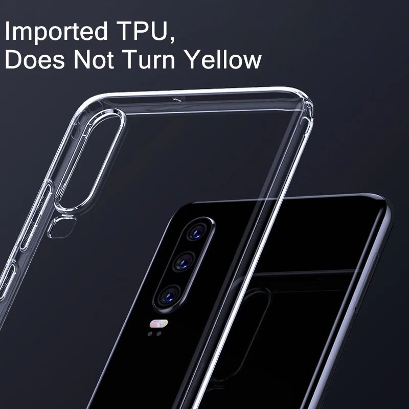 Прозрачный ТПУ чехол для телефона huawei P30 Pro Ультра тонкий мягкий силиконовый Lite