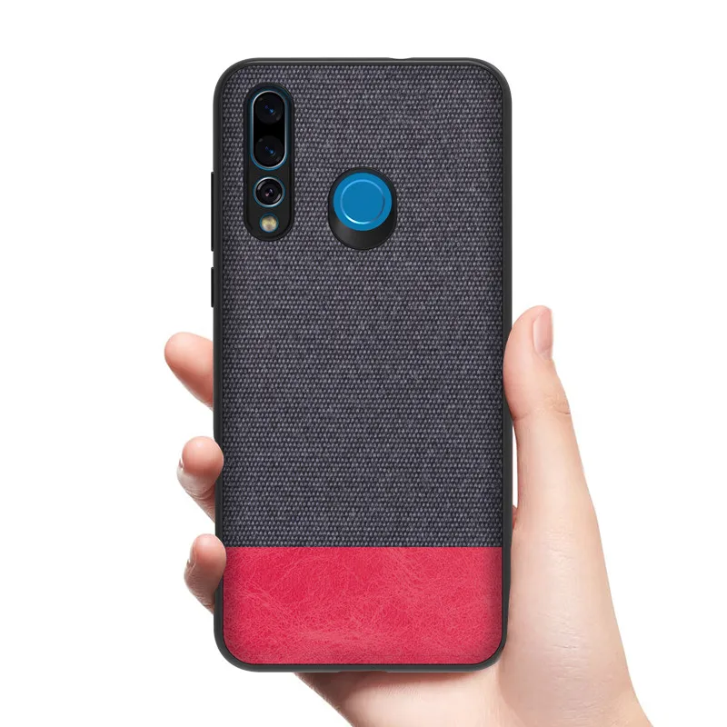 Чехол для Huawei Nova 4 новинка полная защита гибридная искусственная ткань ТПУ