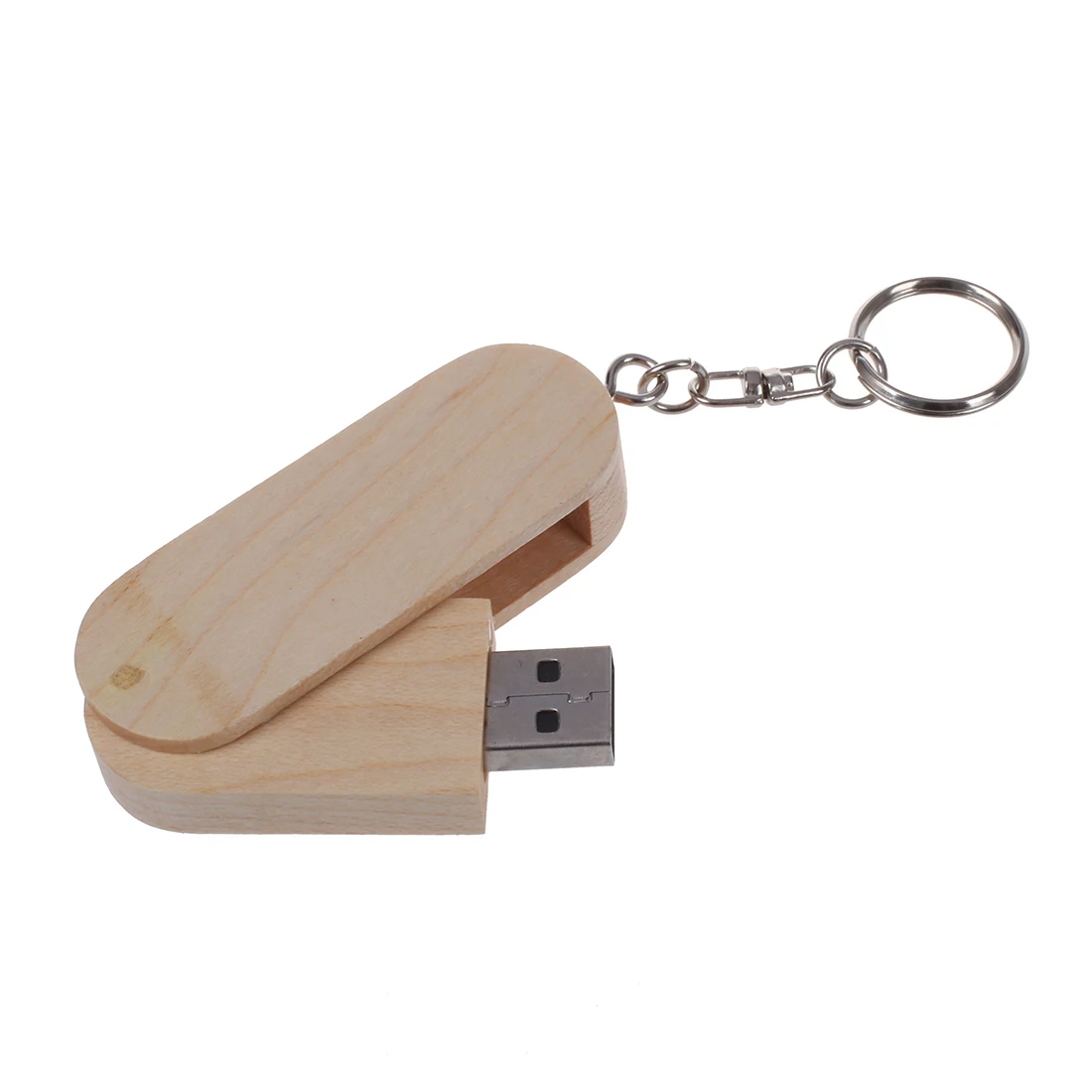 Вращающаяся искусственная кожа 8 Гб дерево|USB флэш-накопители| |