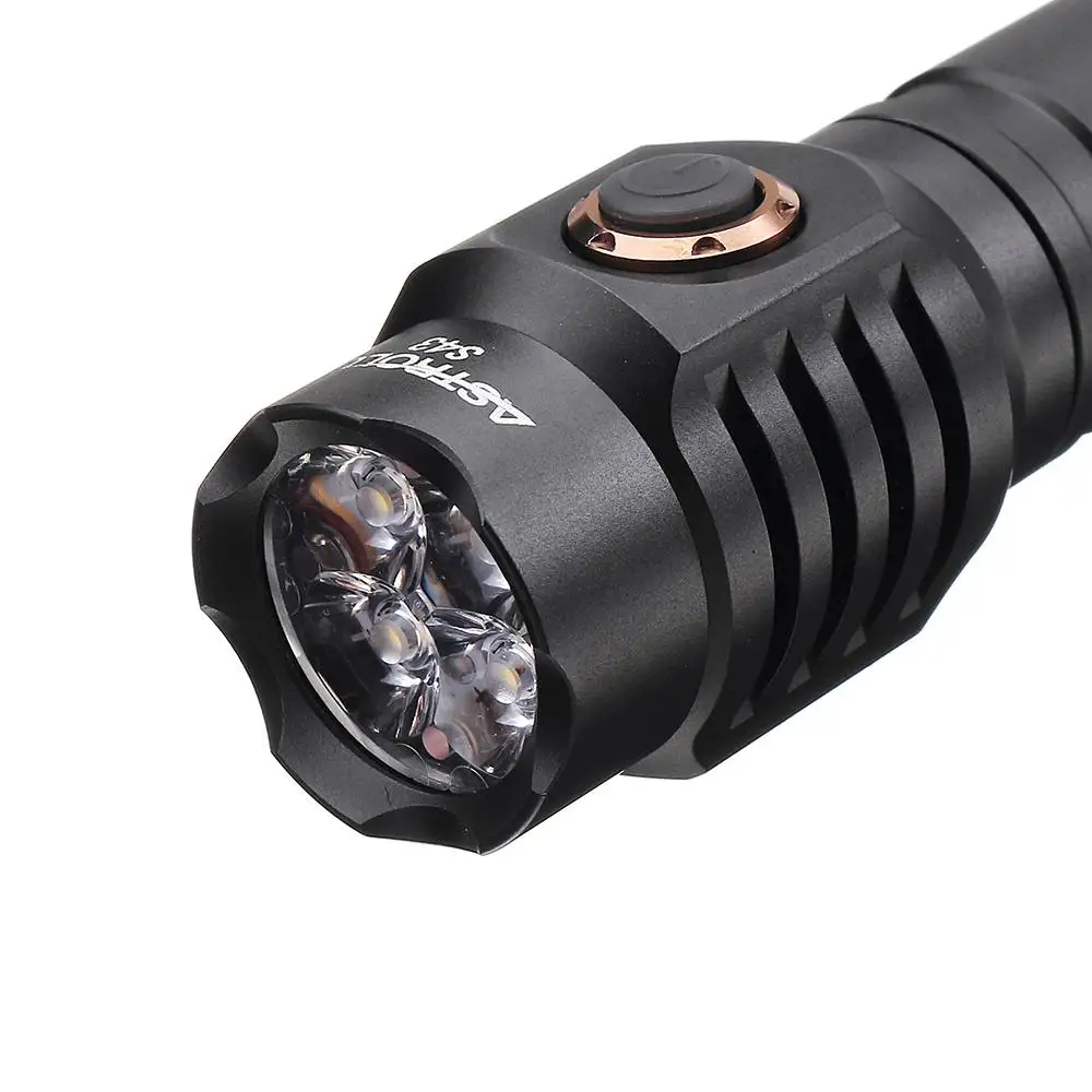 CLAITE 2100 лм S43 бесступенчатое затемнение 18350/18650 USB EDC флэш светильник фонарь