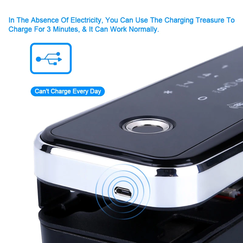 Digital Door Lock Glass Electric With Touch Fingerprint Keypad Smart Card Remote Control Office Home electronic | Безопасность и