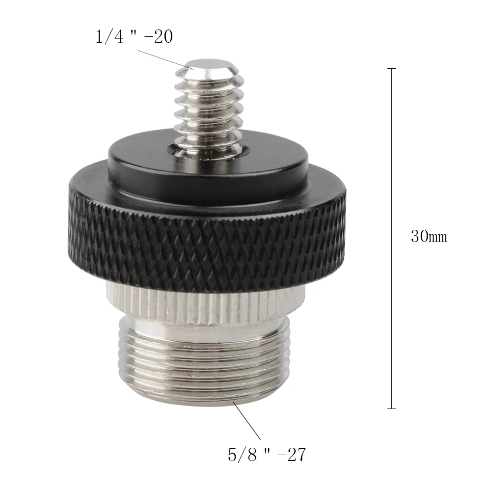 CAMVATE двухсторонний винт-адаптер с наружной резьбой 5/8 &quot-27 Мужской до 1/4&quot-20 для