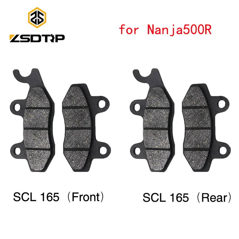 

ZSDTRP Ninja 500R Motorcycle Brake Pads For KAWASAKI Ninja 500R 2013-2016 Rear Front Brake Pads Brake System