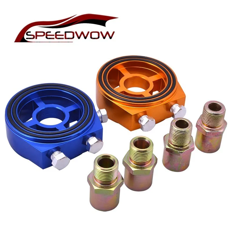 SPEEDWOW Алюминиевый Масляный фильтр охладитель Сэндвич пластинчатый AN10 адаптер