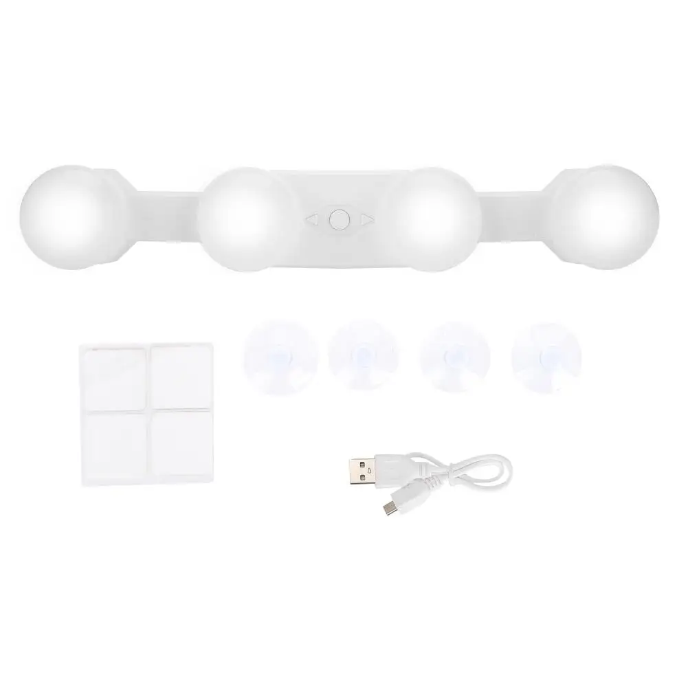 4 светодиодный лампы зеркало Голливуд туалетный столик макияж спереди с