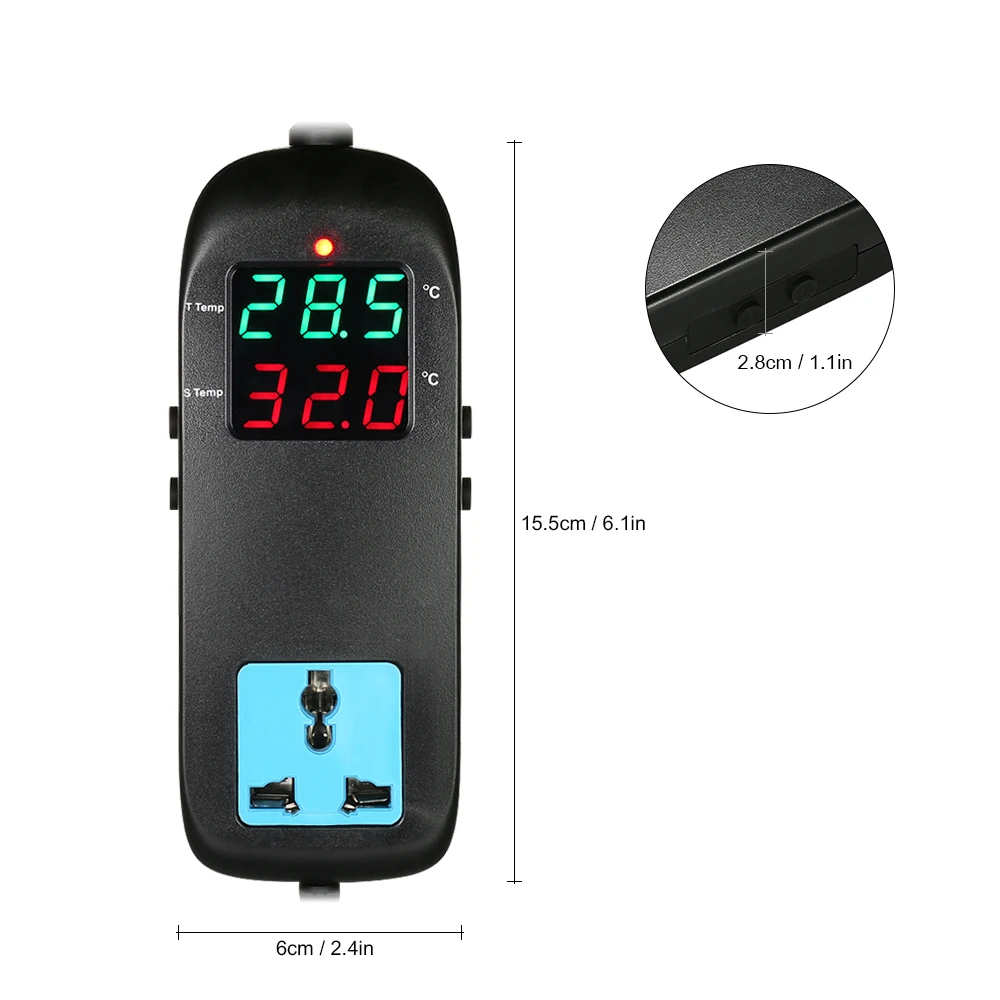 

Thermocouple Thermostat with Socket AC 90V~250V