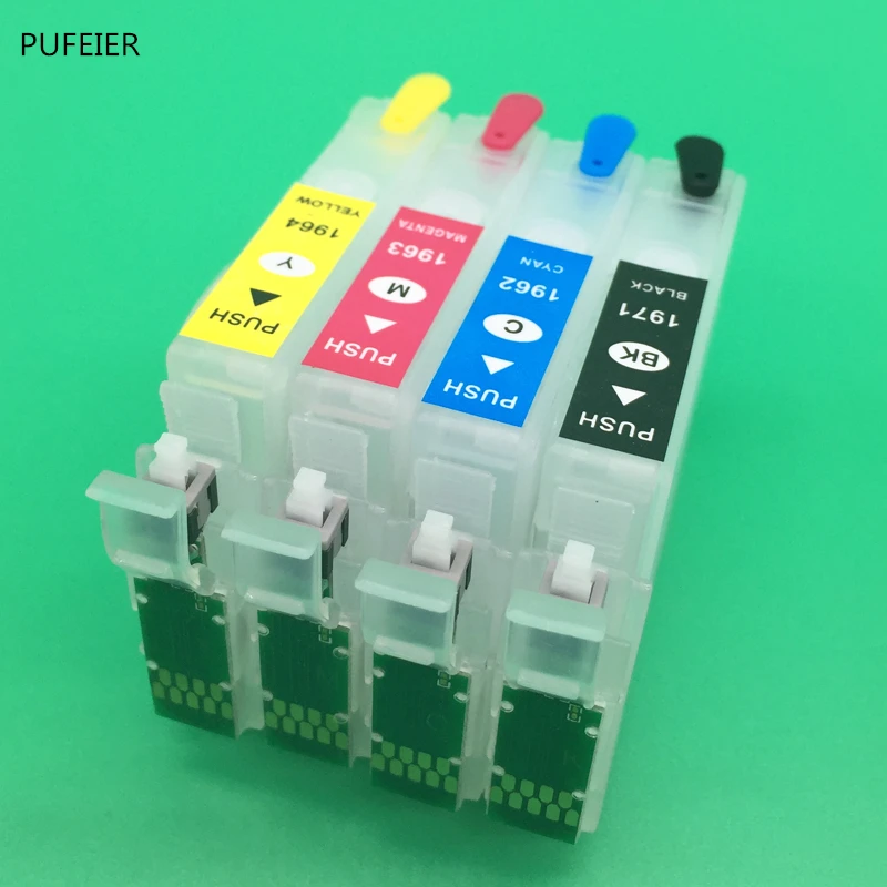 T1962 T1964 картридж с кнопкой сброса для Epson XP201 XP211 XP204 XP401 XP411 XP214 XP101 WF 2532|Чернильные