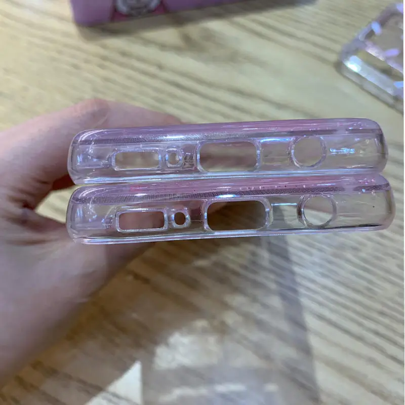 Мягкий Блестящий Прозрачный чехол с фламинго и цветами для Samsung A30 A10 A20 A50 M10 M20 M30 A6