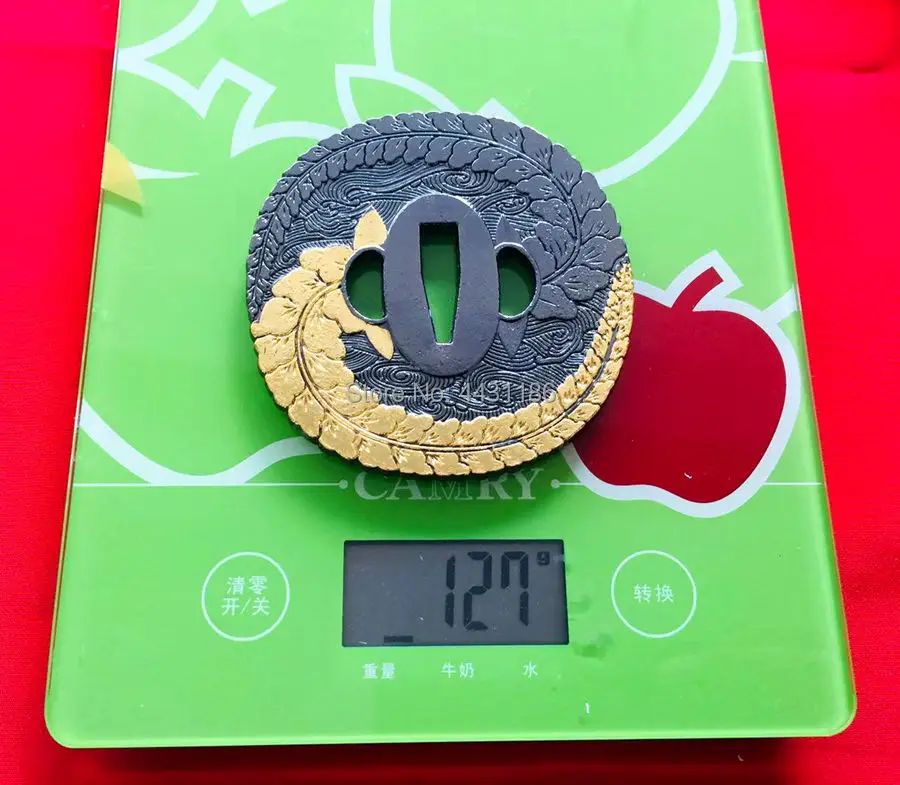 Высококачественный кирсит Tsuba для японского самурая Катана ч мевакидзаси