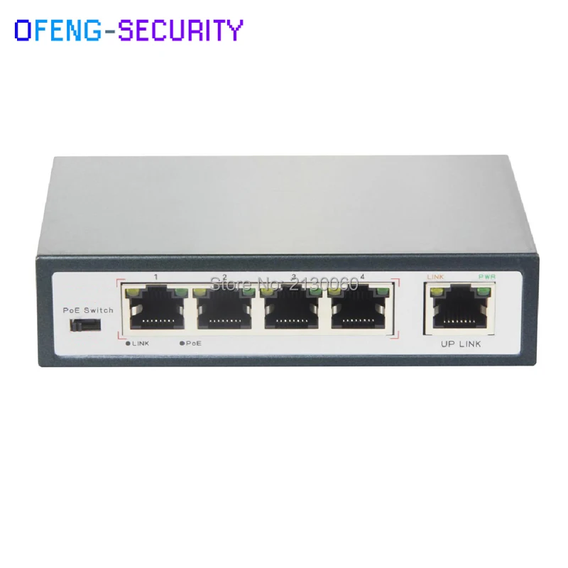 110 Вт Мощность 5 портов Длинная передача PoE коммутатор 250 метров 10/100 м POE Ethernet 802.