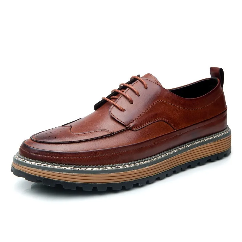 ZHENGOU British men's casual Korean version of the trend shoe board lift brock shoes fall new 1187 | Обувь