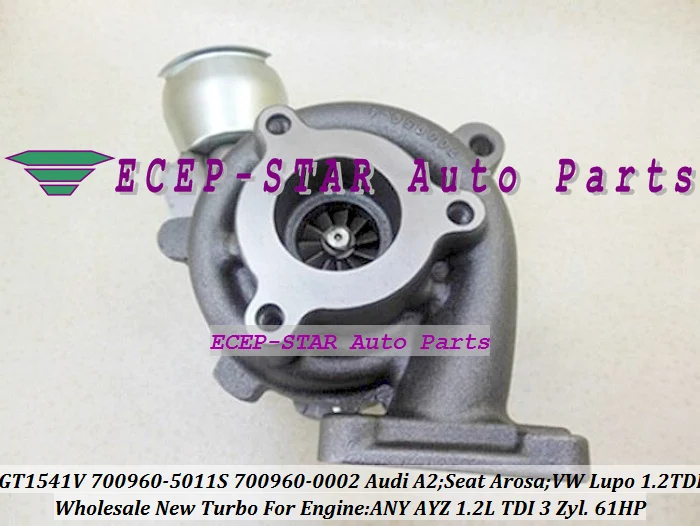 Турбокомпрессор GT1541V 700960 5011S 045145701A для Audi A2 Seat Arosa 01 Volkswagen VW Lupo 1.2L любой AYZ