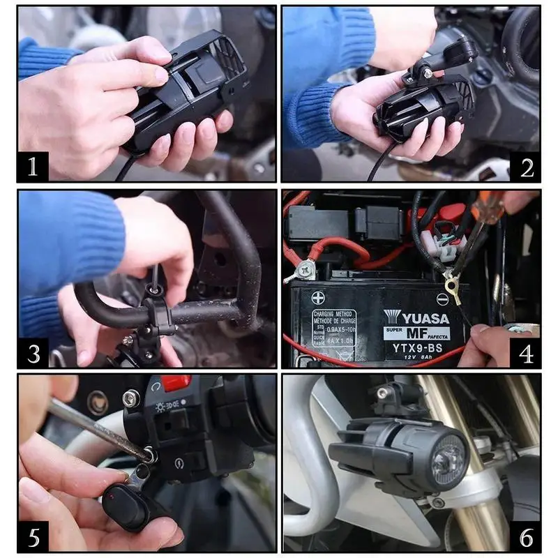 Мотоциклетный противотуманный светильник светодиодный вспомогательный для BMW