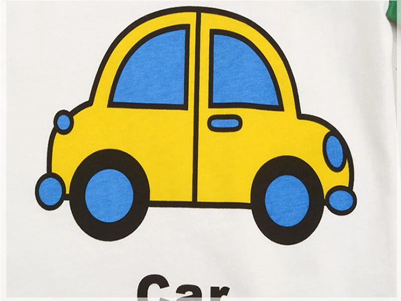 Футболки с длинными рукавами для мальчиков 2-9 лет мультяшными машинками модные