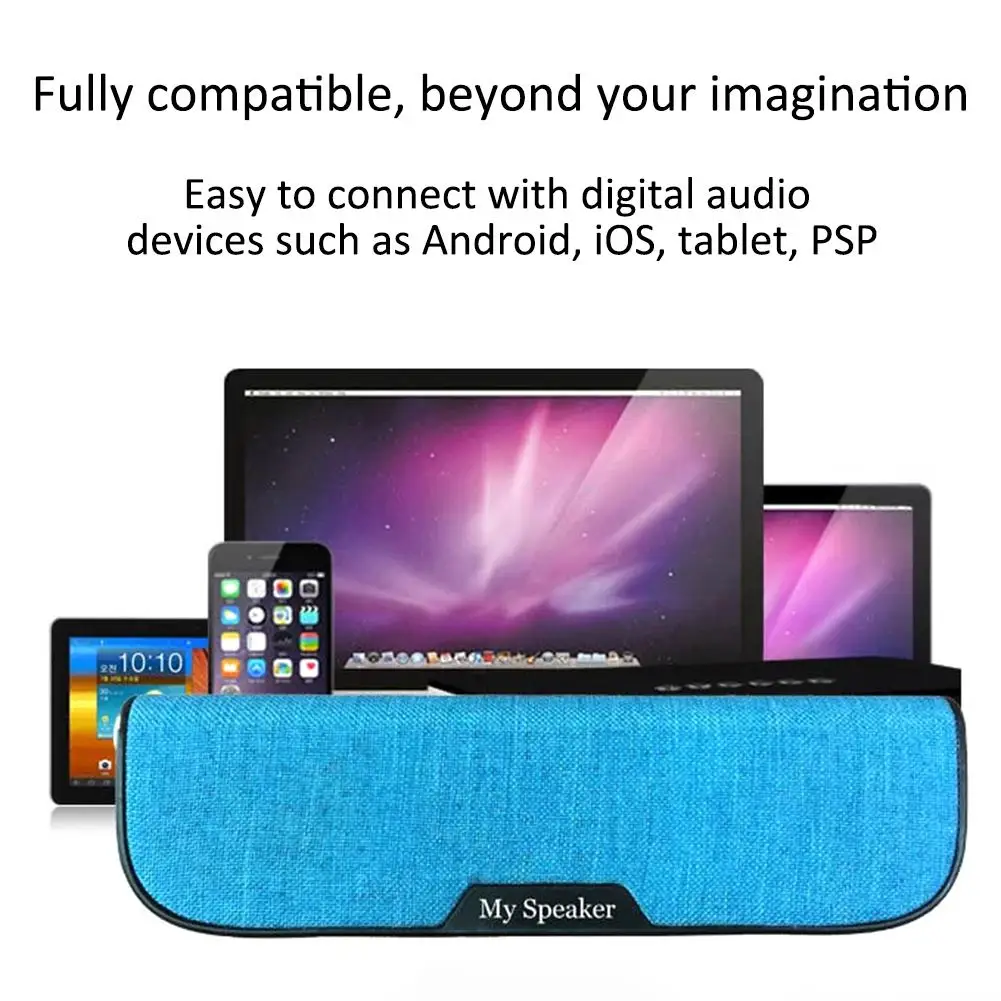Портативный Bluetooth динамик беспроводной громкий звук карманный мини HD длительное