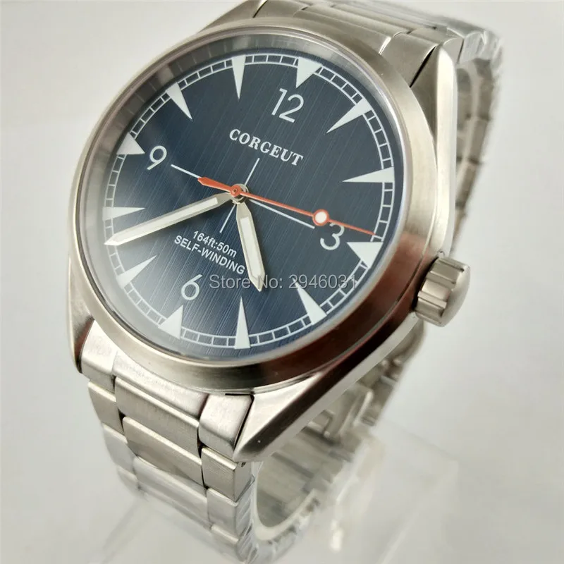 

Мужские автоматические часы corgтело 41 мм Bule Business Simple Fashion 2866