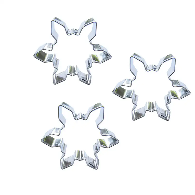 В форме снежинок 3 шт формы для резки печенья инструменты выпечки украшения торта