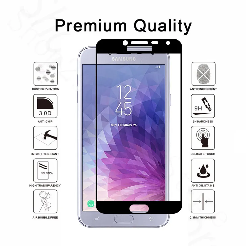 Для Samsung J4 2018 премиум класса закаленное стекло для Galaxy J6 J400 J400F SM защитная пленка