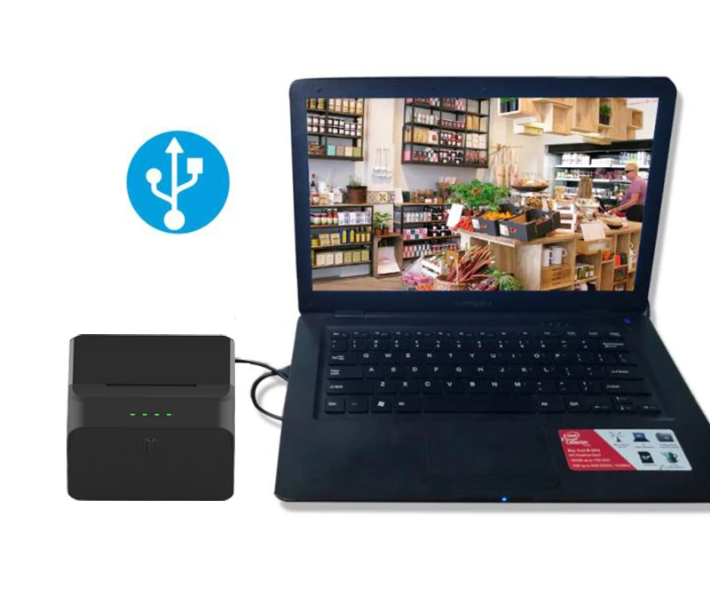Новый Настольный термопринтер с подключением USB для Windows ПК принтер печати штрих