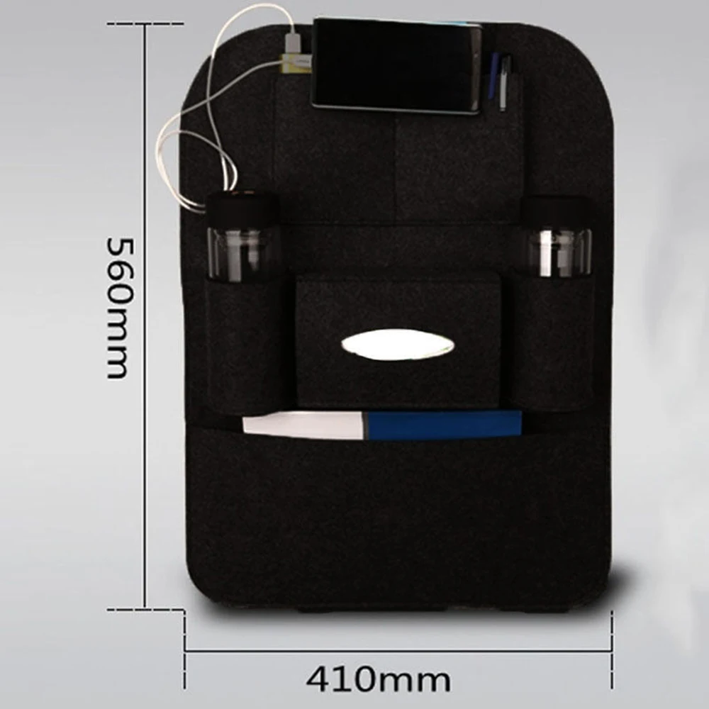

40*56CM Auto Car Seat Back Bag Blanket Cloth Multi-Pocket Storage Bag Organizer Holder Car Accessory