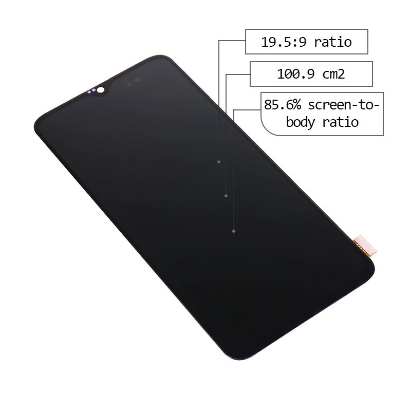 Для Oneplus 6T ЖК дисплей с кодирующий преобразователь сенсорного экрана в сборе для