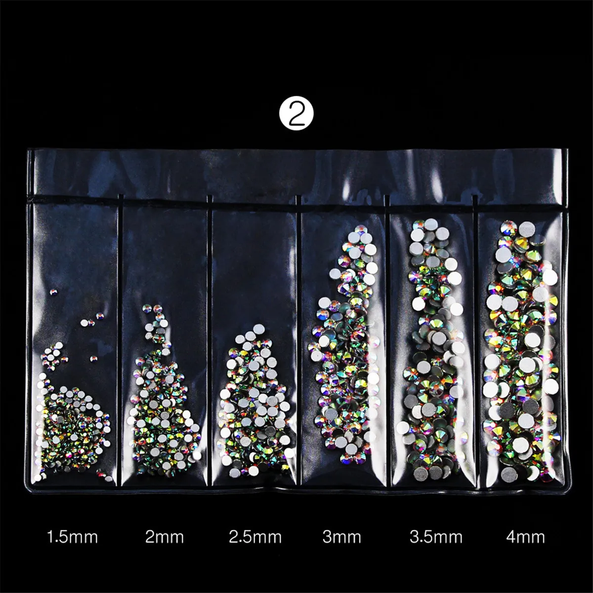 Ultra Mini Diamond Shine Iridescent Chameleon AB Clear 3D Rhinestones Flatback Crystals for Nail Art Decoration Diy Phone Crafts | Красота и