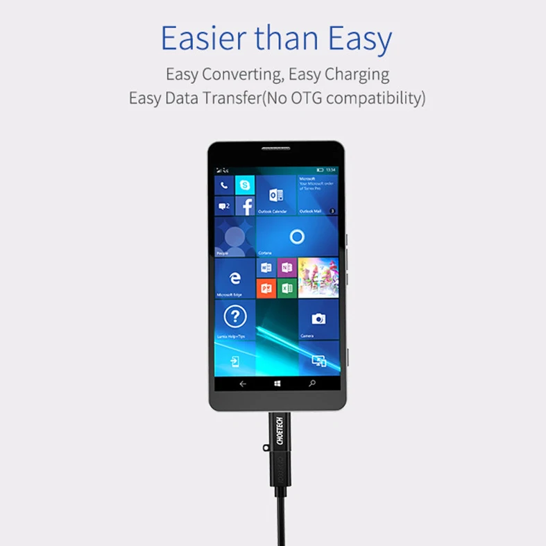 Choetech Usb C адаптер к Micro кабель конвертер разъем 56K резистор для Google Pixel Samsung S8 с