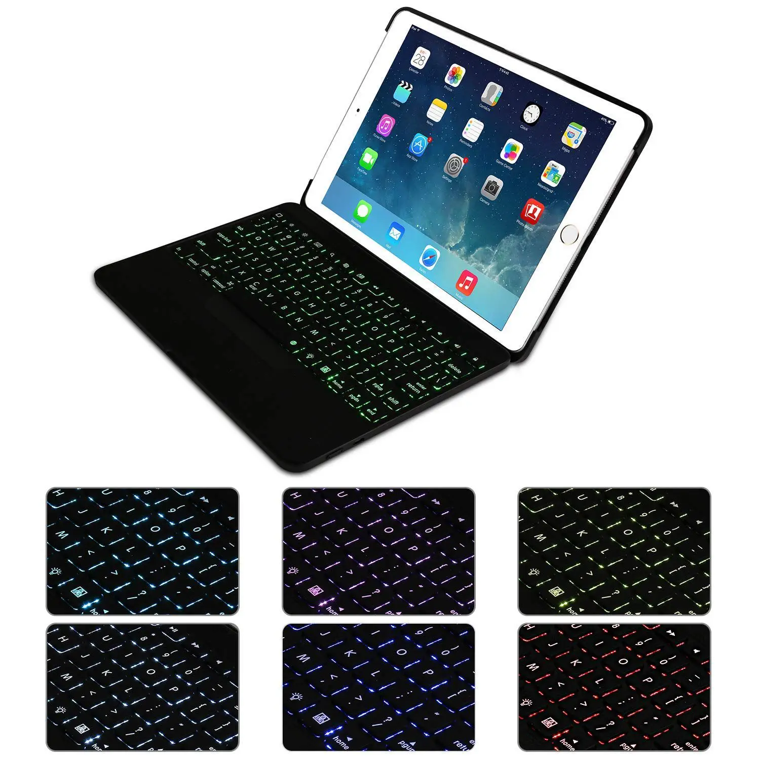 Ig-для iPad 9 7 чехол с клавиатурой [съемный] для полностью защитный смарт-чехол