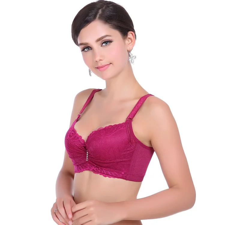 Кружево Bralette для женщин Racerback Push Up хлопковый бюстгальтер на косточках кружево