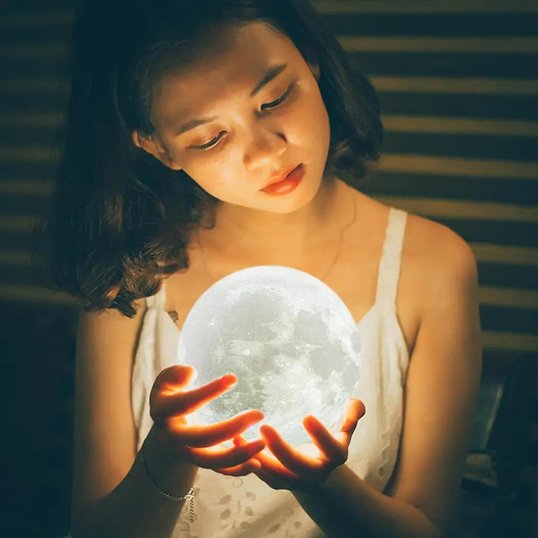 New Home Bars Cafes Romantic Places USB power supply Moon Shape Vivid 10000h LED PLA Night Light Kit 36V | Лампы и освещение
