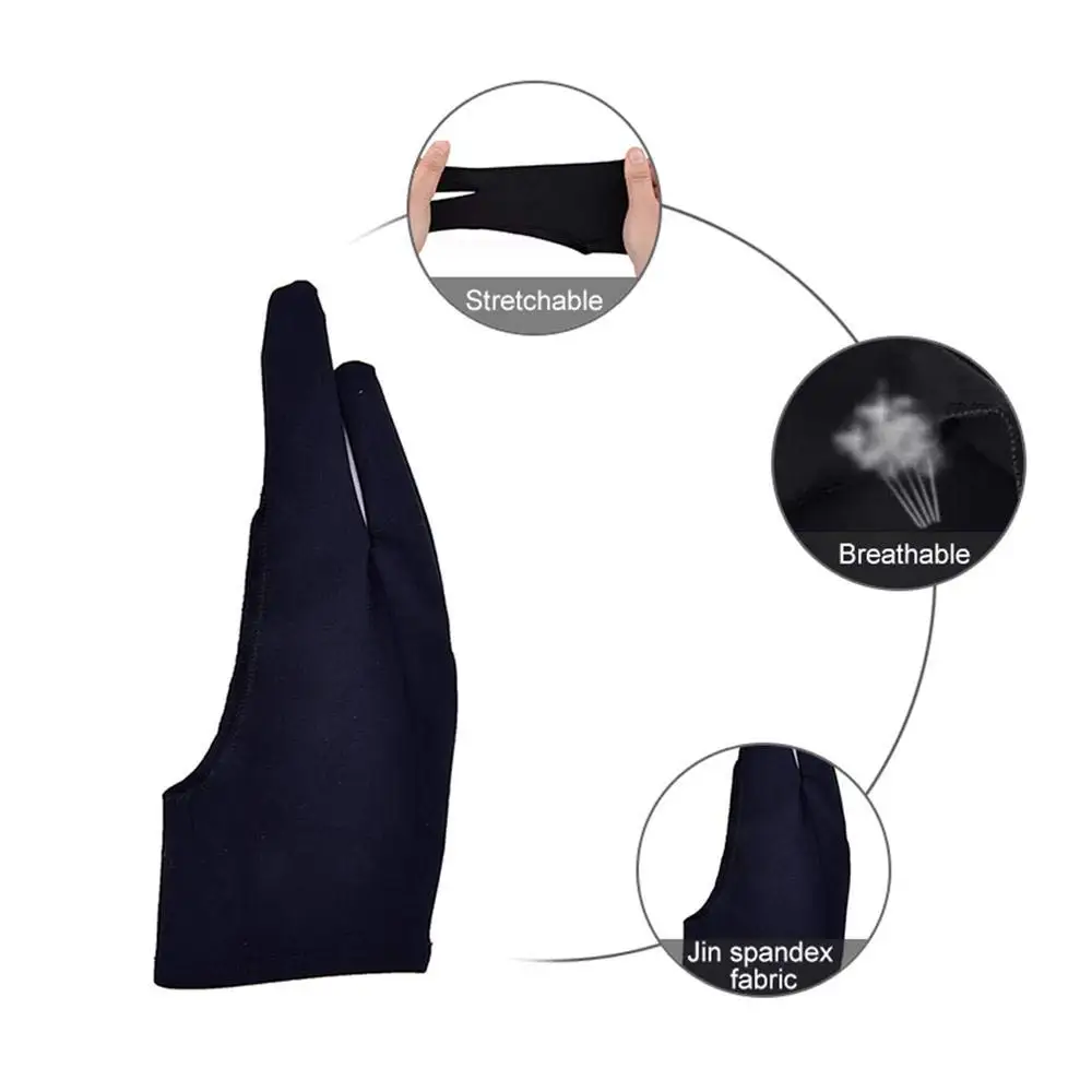 Перчатка для рисования с двумя пальцами и защитой от пота|Защитные перчатки| |