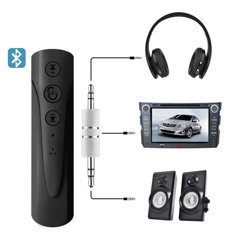 3 5 мм Aux аудио приемник адаптер MP3 музыка Bluetooth 4 1 автомобильный комплект авто
