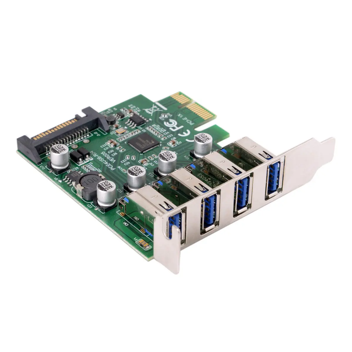 Кабель с низким профилем 4 порта PCI-E к USB 3 0 концентратор PCI Express адаптер расширения