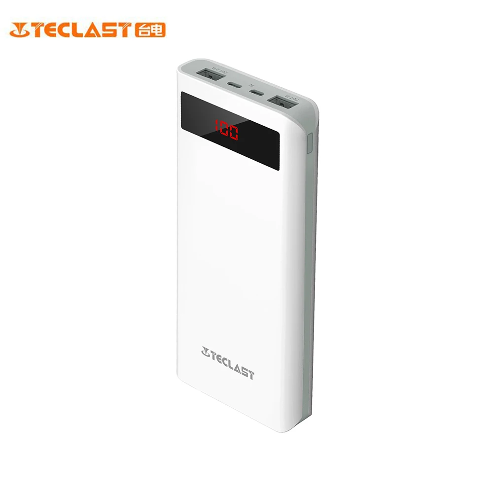 Teclast T200E 20000 мАч Внешний аккумулятор 2.1A Быстрая зарядка обновленная версия