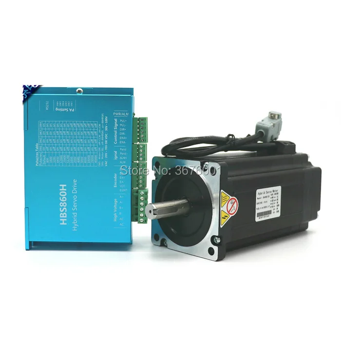Комплект Nema34 12Nm 86 с замкнутым петля кодировщик шагового двигателя гибридный
