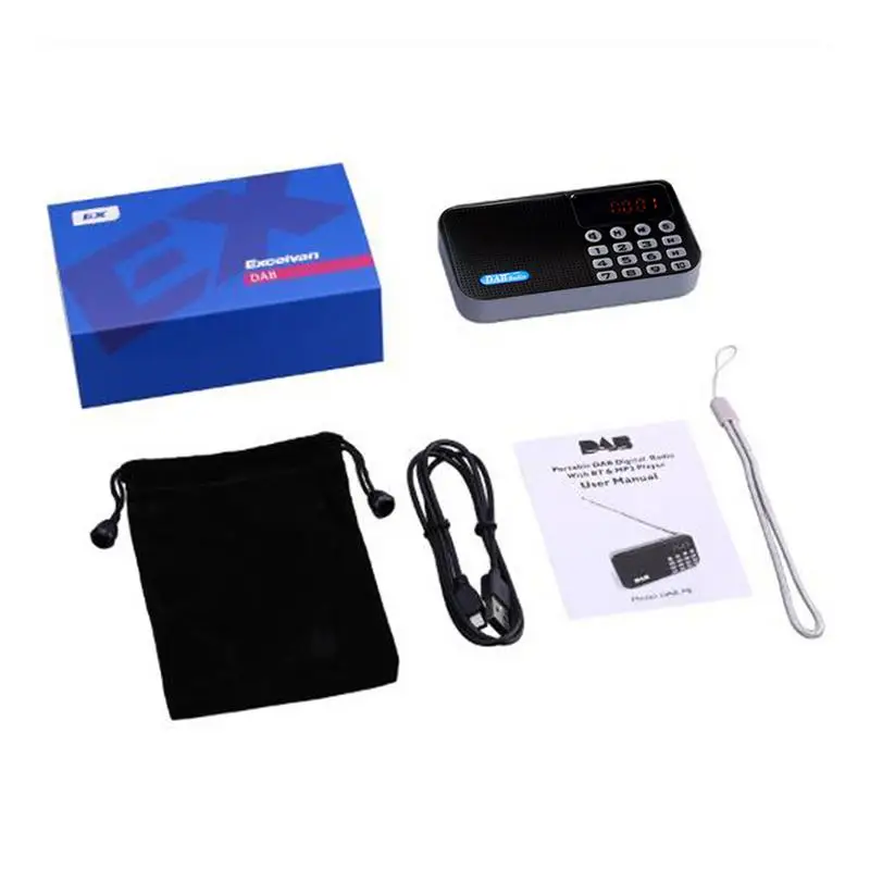 Универсальный портативный DAB цифровой радио Bluetooth динамик FM MP3