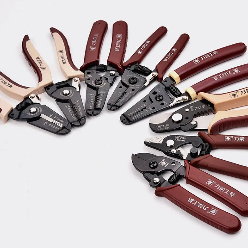 

LIJIAN Multifunctional Wire Stripper Pliers Cable Stripping Decrustation Repair Multi Tool Pliers Crimping Combination Terminal