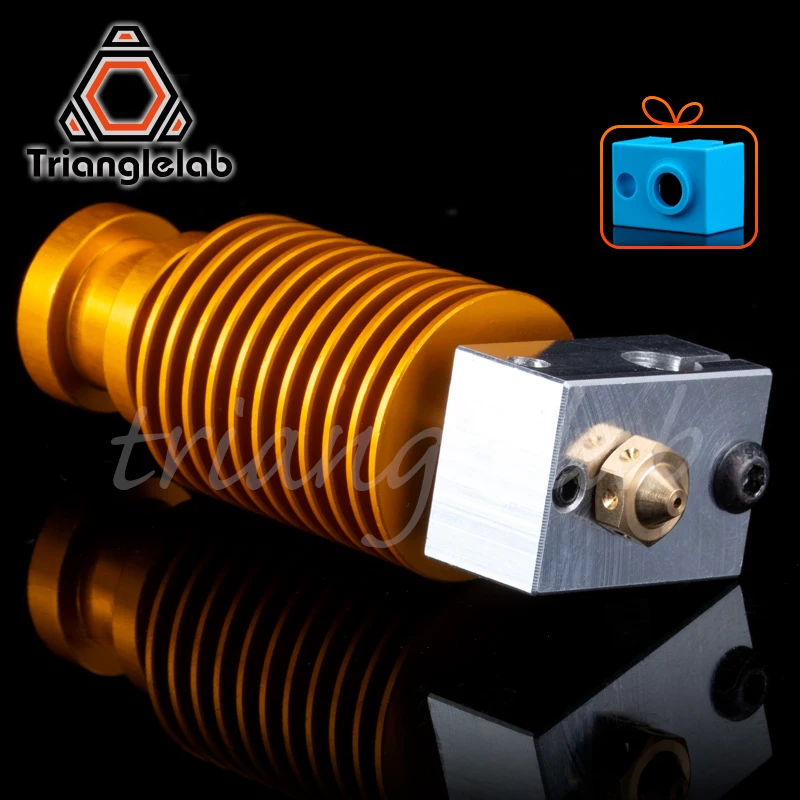 Trianglelab Высококачественный золотой теплоотвод на заказ Hotend V6 Nozzle J нагревательная