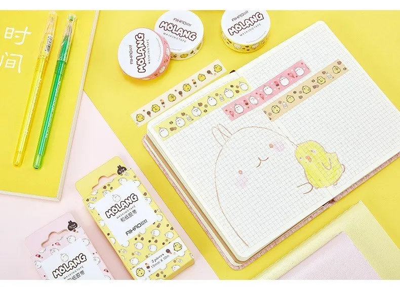SIXONE 2 костюм Kawaii Кролик декоративная лента набор маскирующая васи Diy Руководство