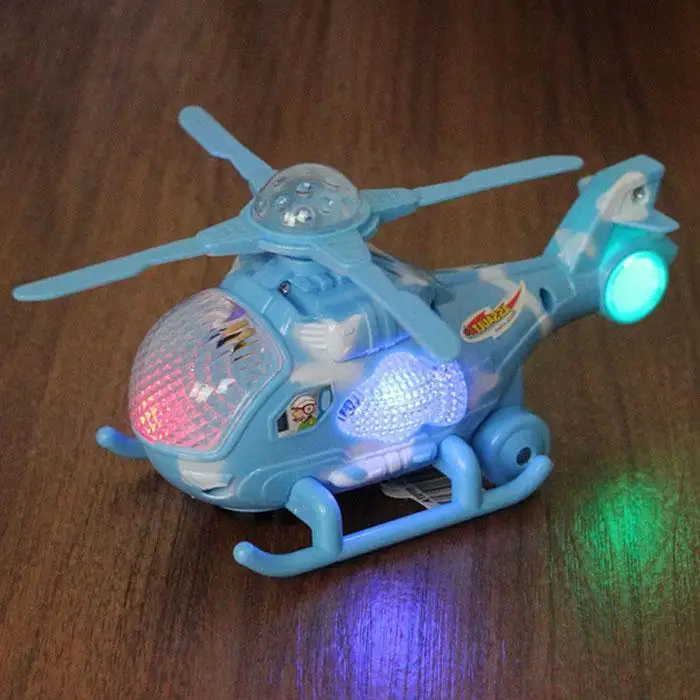 Красочное светодиодное освещение самолет вертолет игрушка Проектор Дети RC