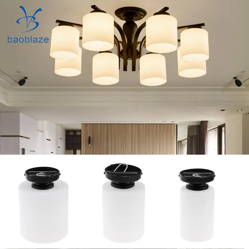 Цилиндрический потолочный светильник стеклянный абажур для коридора кафе