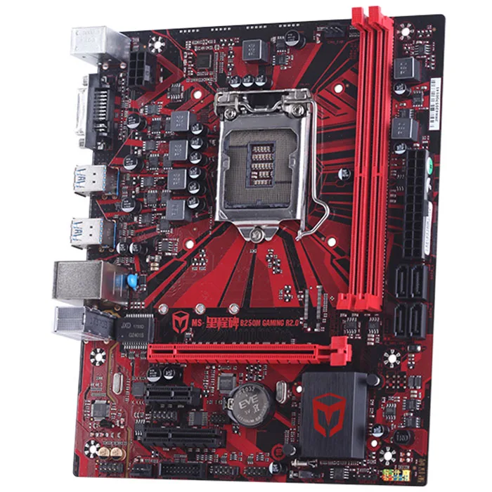 MAXSUN B250M игровой R2.0 Материнская плата Intel SATA3.0 USB3.0 двухканальный DDR4 DVI + HDMI Игровая
