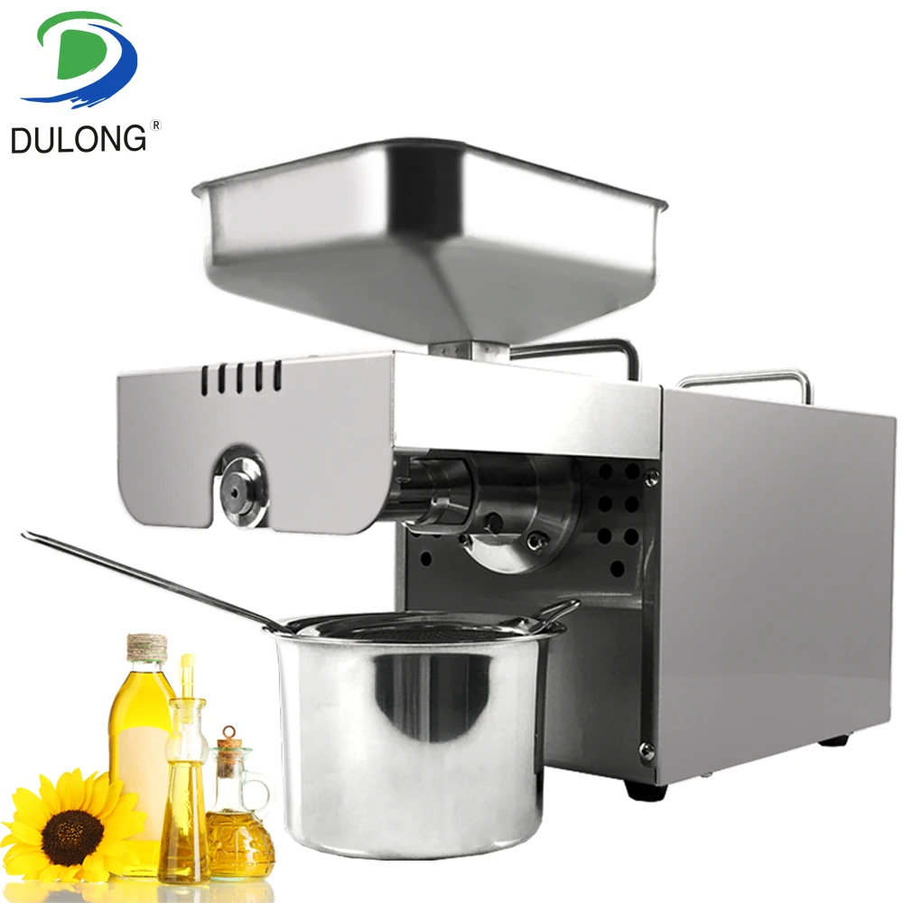 Home use Mini Stainless steel Automatic Small Black Seed oil extractor machine Cold press expeller Peanut | Бытовая техника