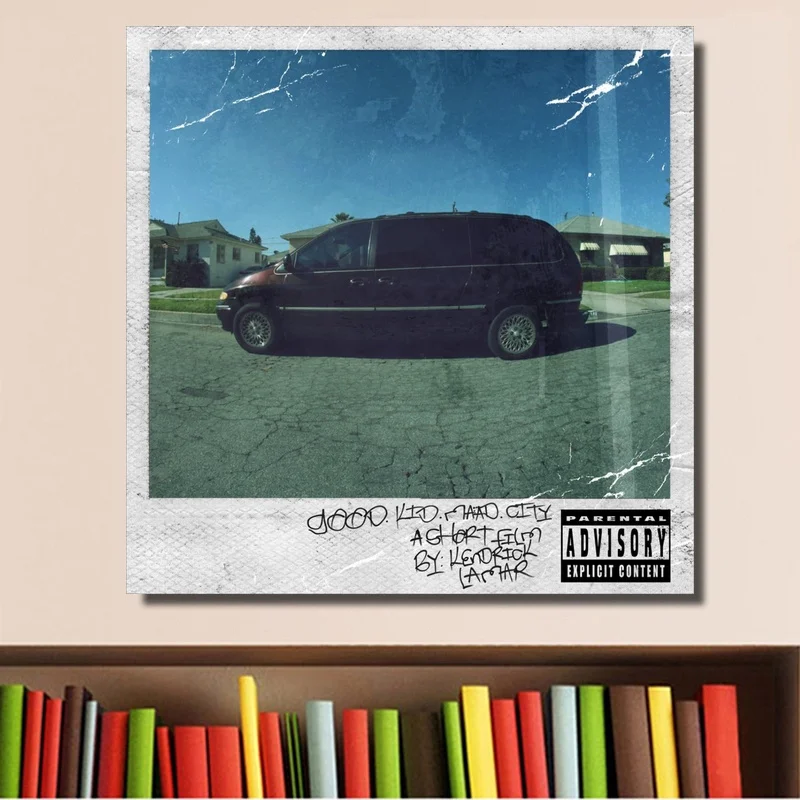 Kendrick Lamar Good Kid M.A.d City Deluxe постер музыкальный альбом Обложка художественный печать