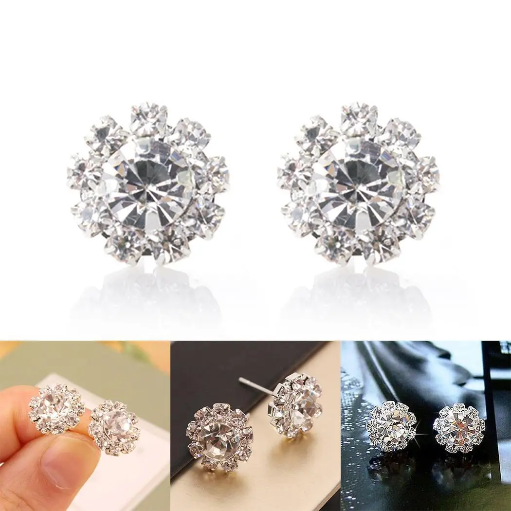 New Women Fashion Earrings Jewelry Trendy Flower Shape Charm Casual Party Dating Pair of Wedding Gift | Украшения и аксессуары