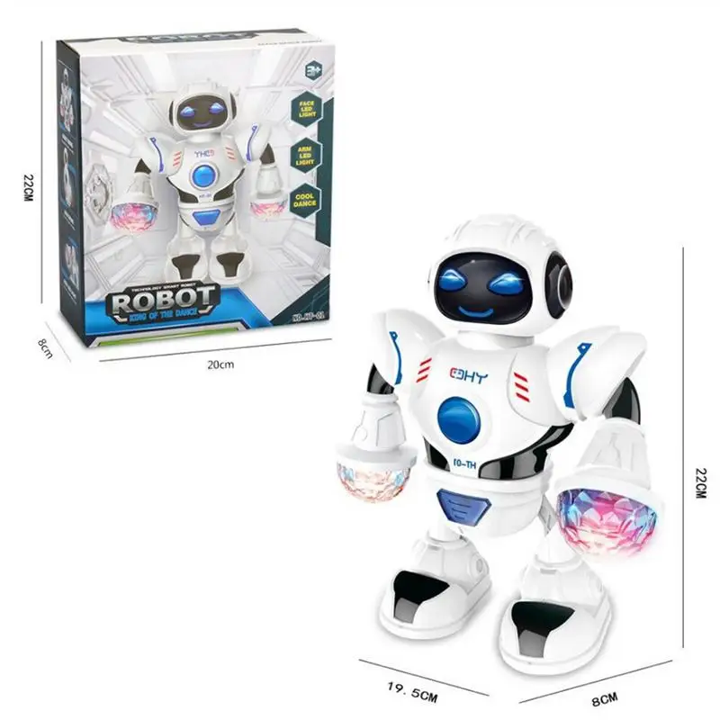 LED Light Music Intelligent Robot Dancing Remote Control Toys Dance Toy Model Electric Musical Action Figures |
