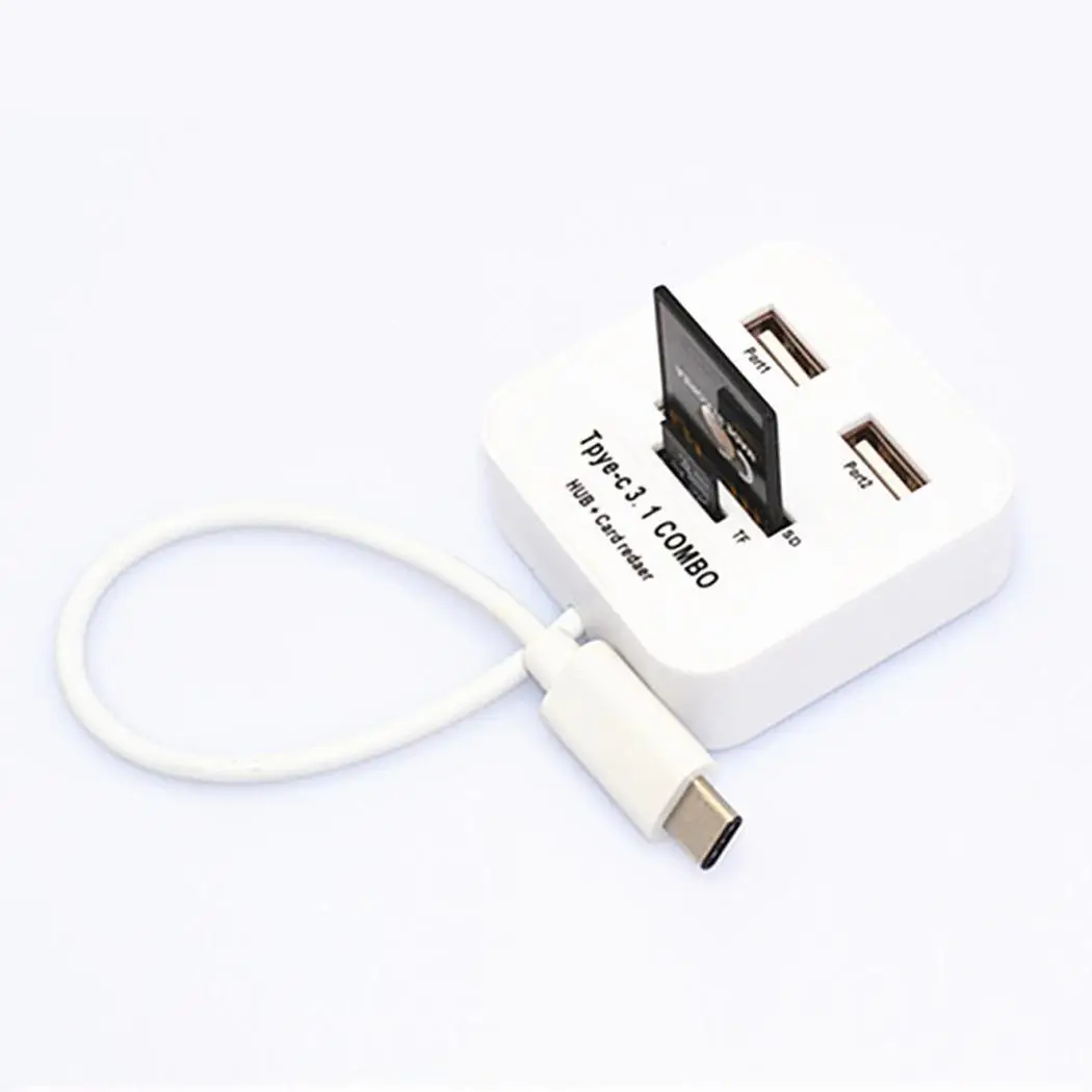 Многофункциональный двойной USB порт высокоскоростной считыватель карт Type-C и 3 1