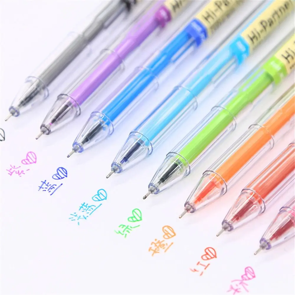 

8pcs/set Candy Color Gel Pens 0.5mm Colorful Ink Signature Pens Kawaii Stationery Kids Gifts School Office Writing Supplies