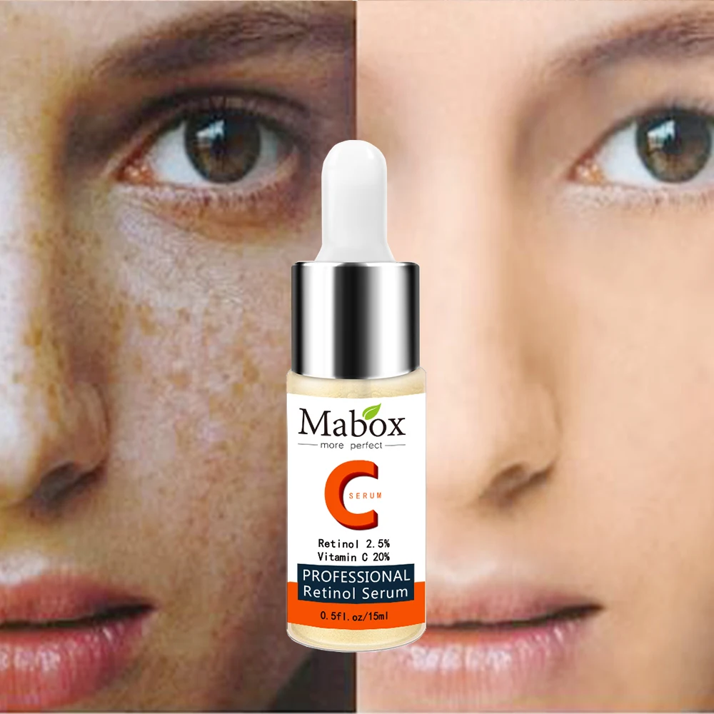 Mabox витамин C отбеливание Сыворотки лица с гиалуроновой кислотой средство