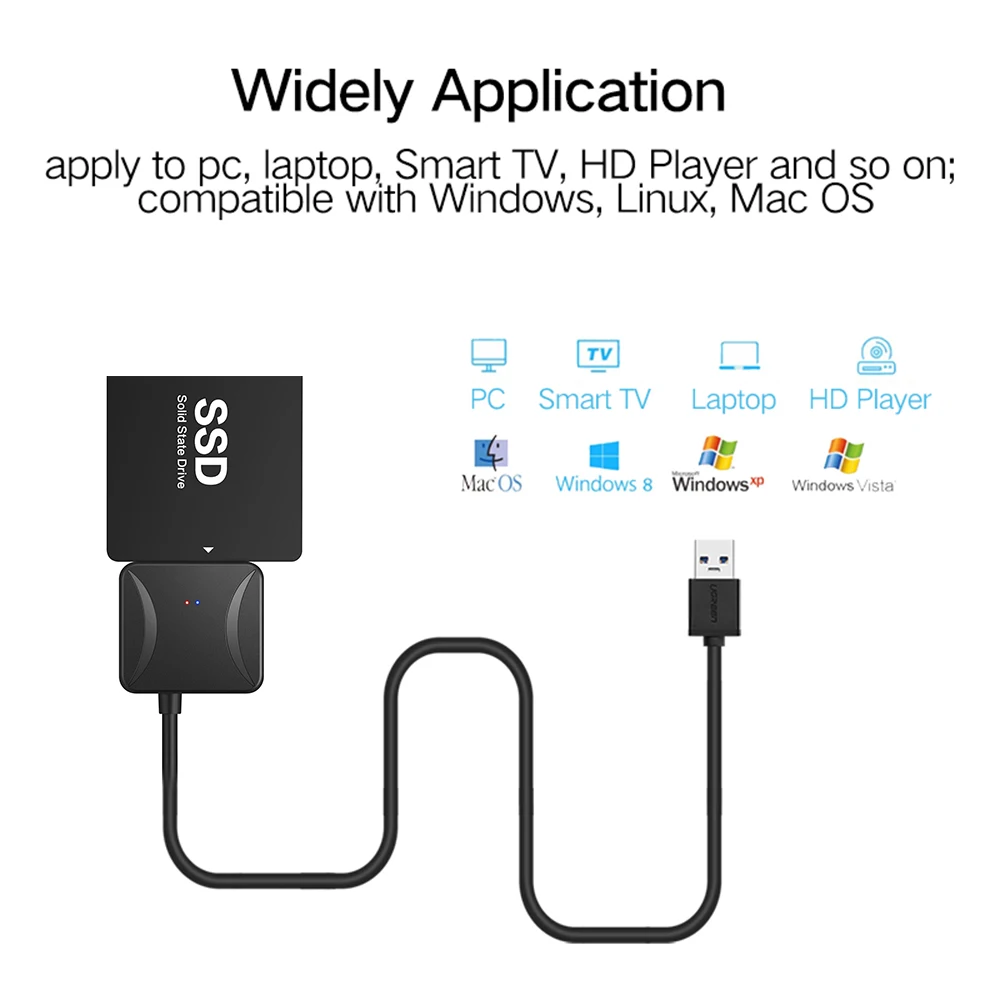 40 см USB 3 0 в Sata адаптер конвертер Кабель USB3.0 кабель для Samsung Seagate WD 2 5 HDD SSD |